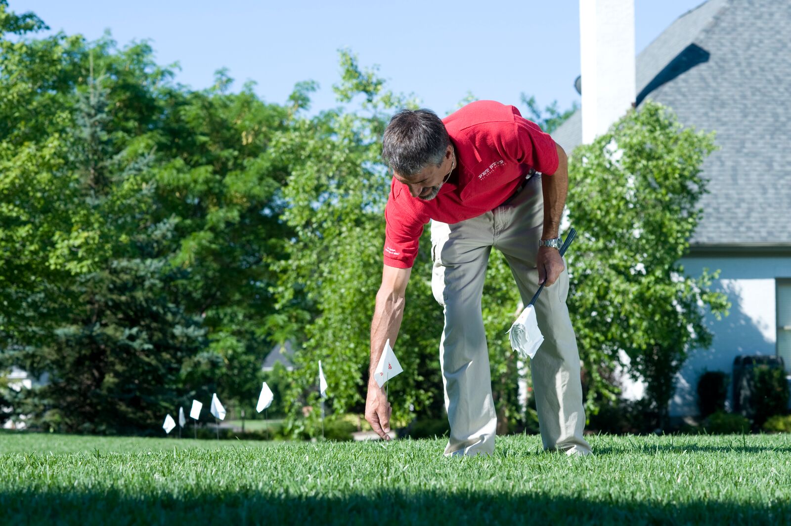 When training a dog or cat to an underground electric fence, you should always use flags!